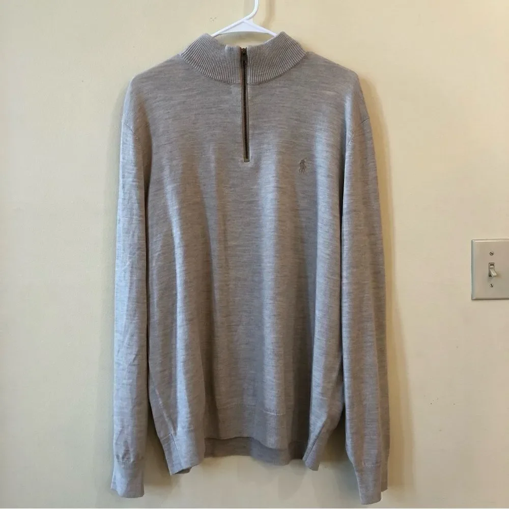 Ralph Lauren Wool Quarter Zip Sweater
